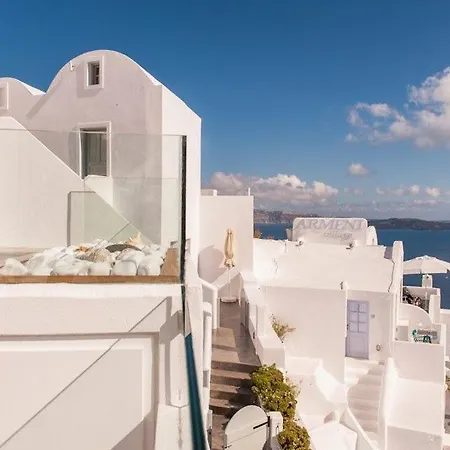 Breathtaking Santorini Broccos 1 Bedroom Min, Children Age 12 Years Private Furnished Balcony With Hot Tub Overlooking The Sea , Villa Oia (Santorini)