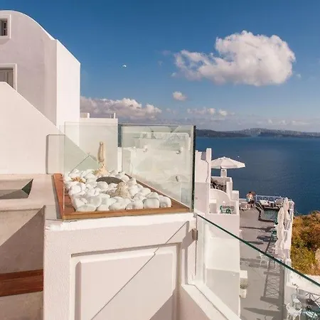 Breathtaking Santorini Broccos 1 Bedroom Min, Children Age 12 Years Private Furnished Balcony With Hot Tub Overlooking The Sea , Villa *